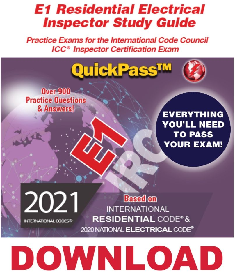 E1 Residential Electrical Inspector Online Study Tool (Based On 2021 ...