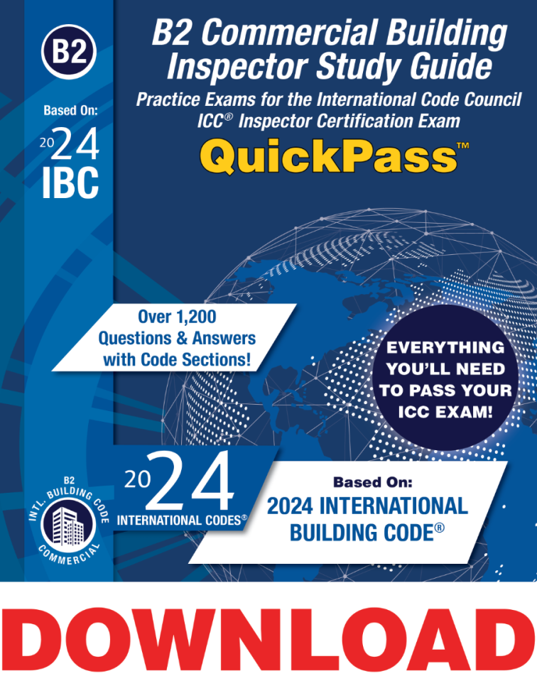 B2 Commercial Building Inspector Online Study Tool (Based On 2024 IBC ...