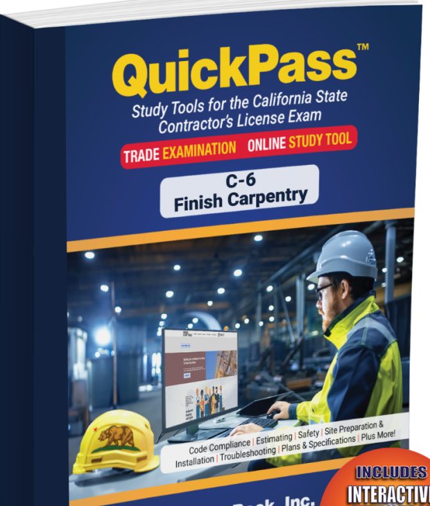 Carpentry Study Guide California Finish Carpentry (C-6) License Exam Study Guide - Exam Prep ...